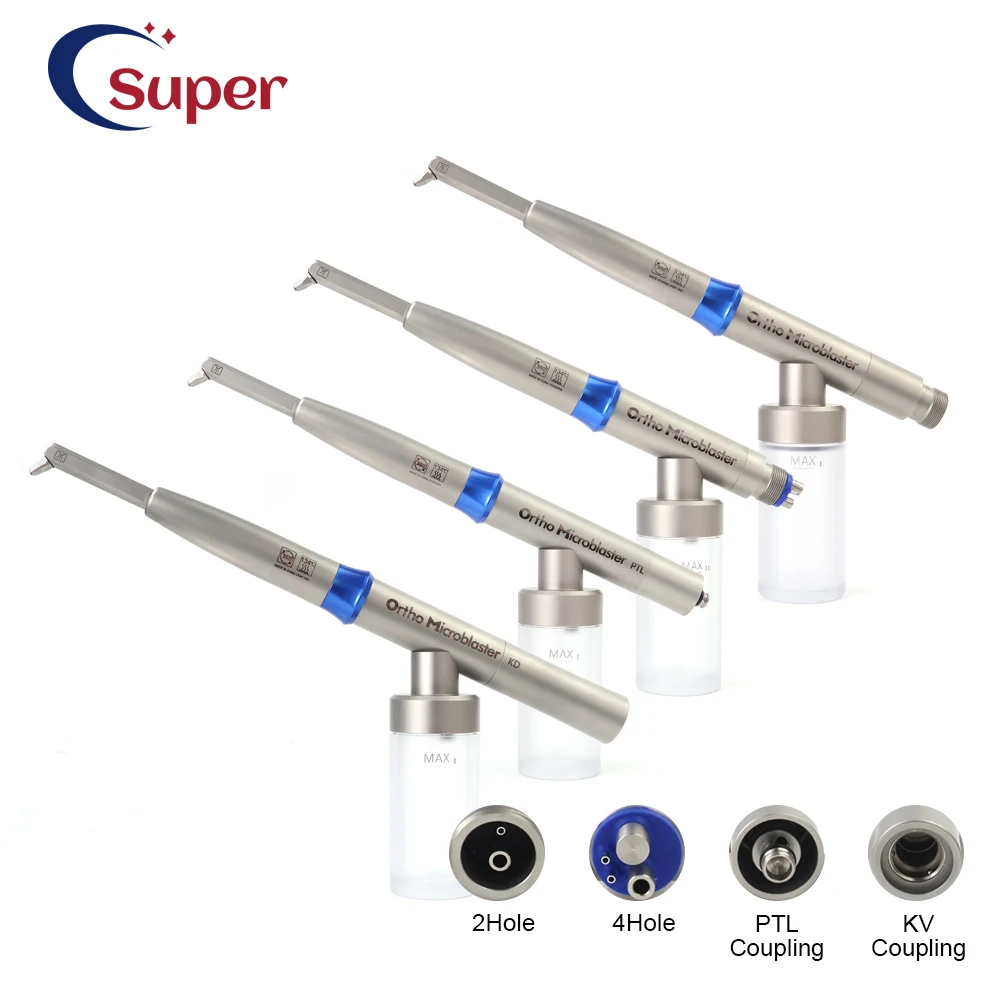 

Dental Aluminum Oxide Microblaster With Water Spray Slanted Bottle Sandblaster Gun Teeth Cleanin Air Prophy Dentistry Device