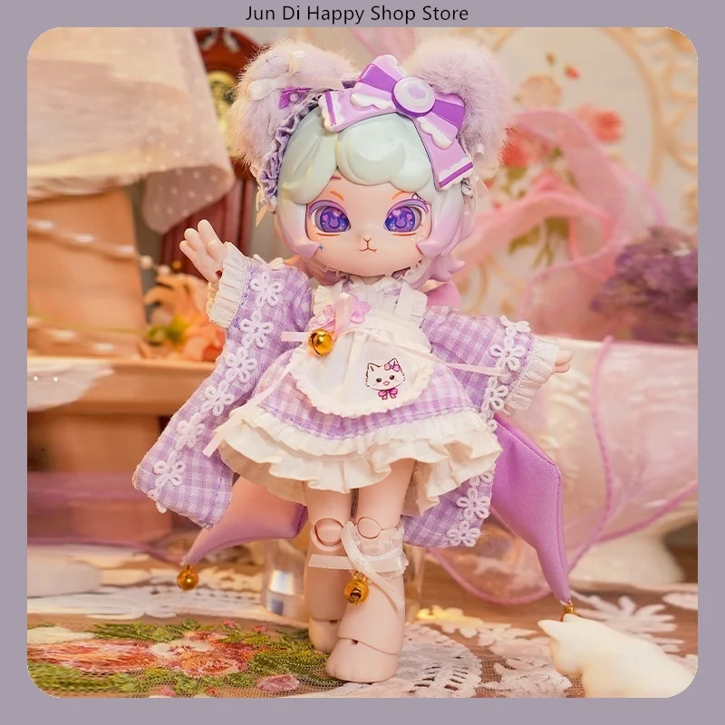 ​ COME4FREE 1/12 BJD 인형 옷 딸기 타르트 타로 큐브 케이크 디저트 시리즈 드레스 의상 세트 OB11 인형 옷
