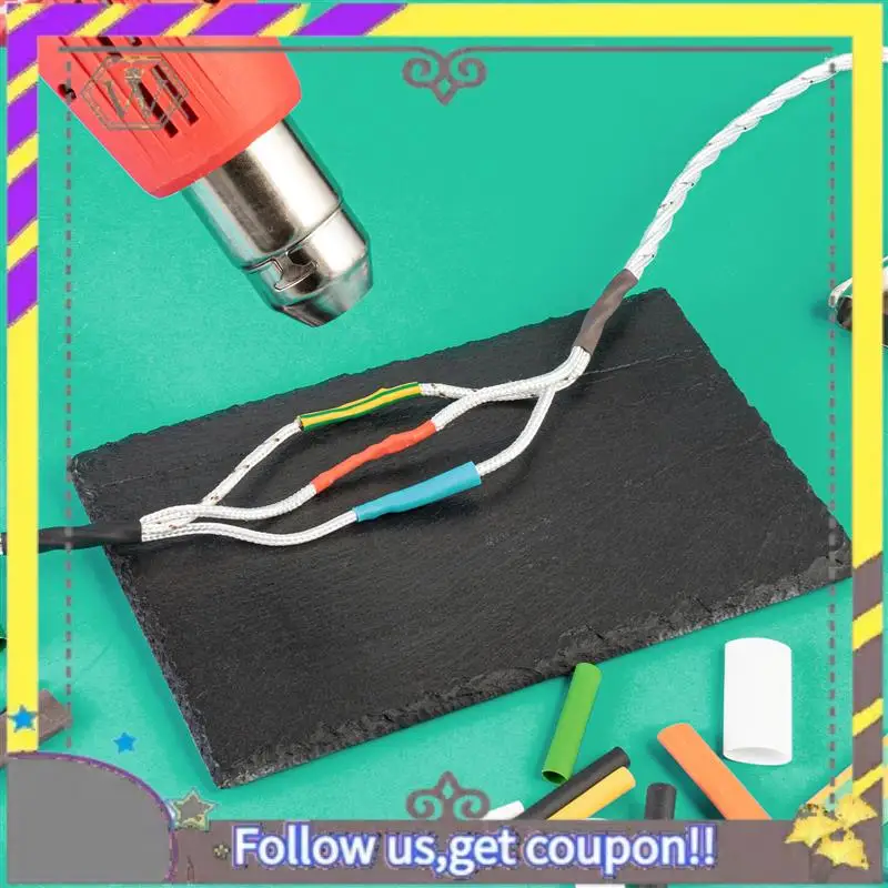 New 328Pcs Cable Heat Shrink Tubing Sleeve Wire Wrap Tube 2:1 Assortment Kit
