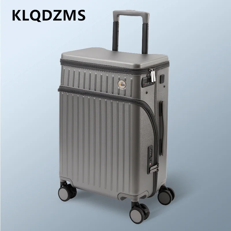 KLQDZMS Ultralight Luggage 20 Inches Multifunctional Boarding Box PC Trolley Case Men's Password Box Women's Rolling Suitcase