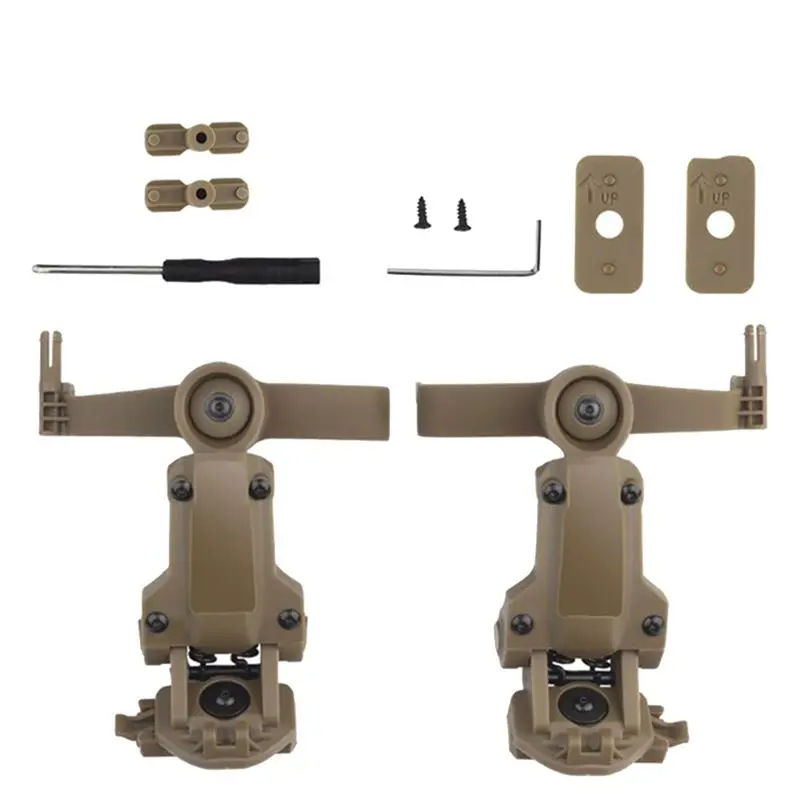 

B11A-Helmet Rail Adapter For COMTAC3 Comtac Accessories Headset Mount Fit Ops Core ARC Team Wendy MLOK Rail