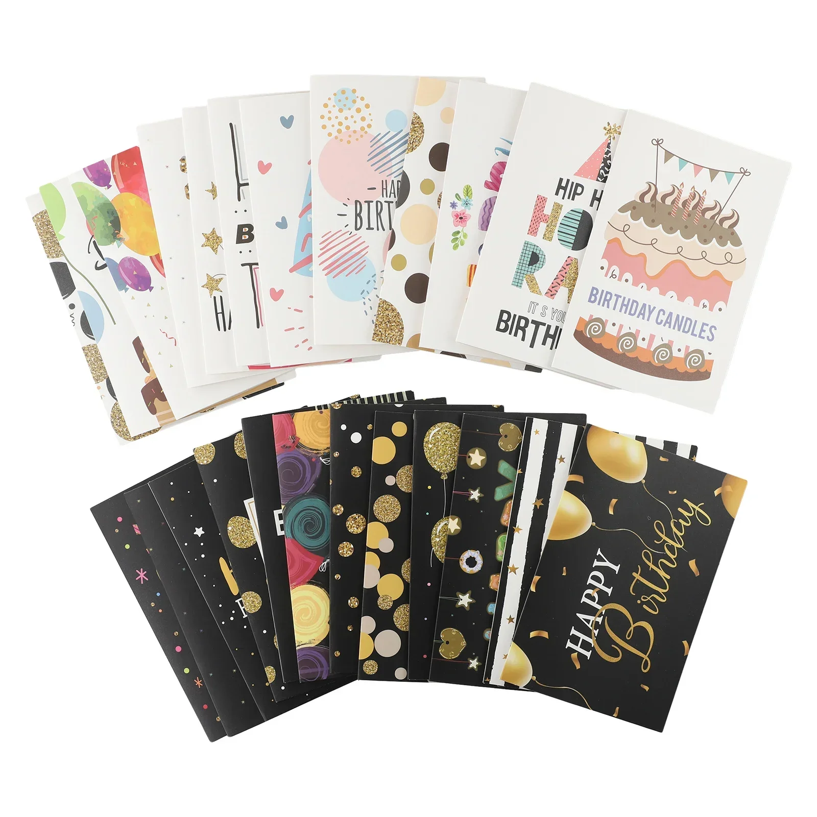 

Get Prepared for Birthdays with our Bulk Pack of 24 Premium Cards and Envelopes for Celebrations and Special Occasions