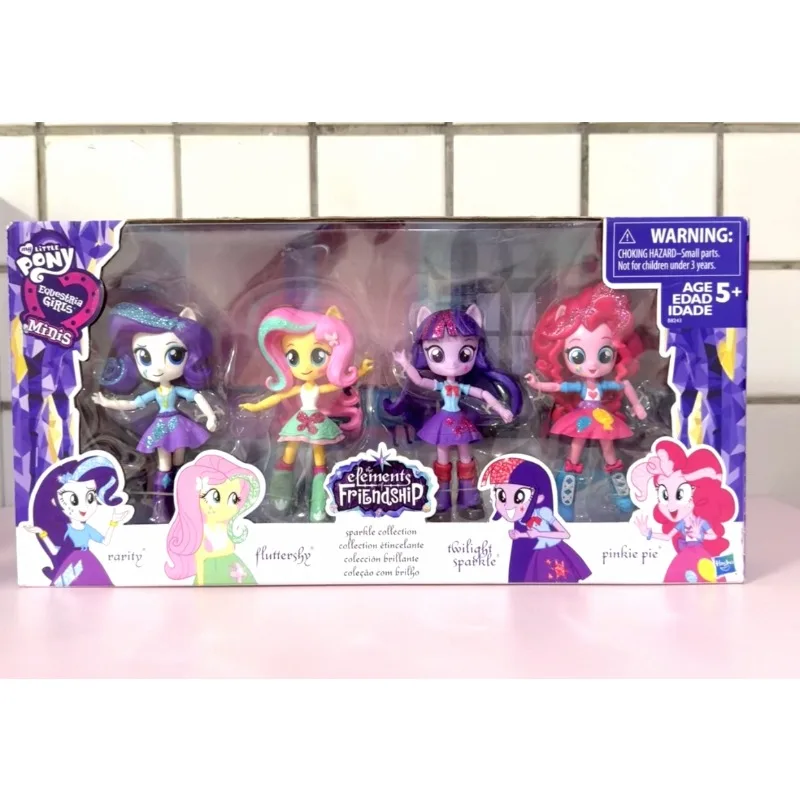 Original Hasbro My Little Pony EQUESTRIA GIRLS RARITY / FLUTTERSHY / TWILIGHT SPARKLE / PINKIE PIE Action Figure Birthday Gifts