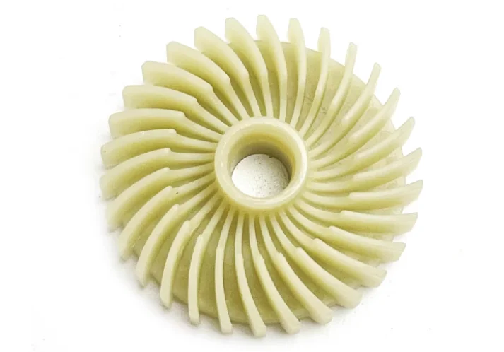 Hoja de ventilador de rotor de amoladora angular 100-2 - Accesorio de hoja de plástico de 58 mm de diámetro exterior para reemplazo de rotor de amoladora angular