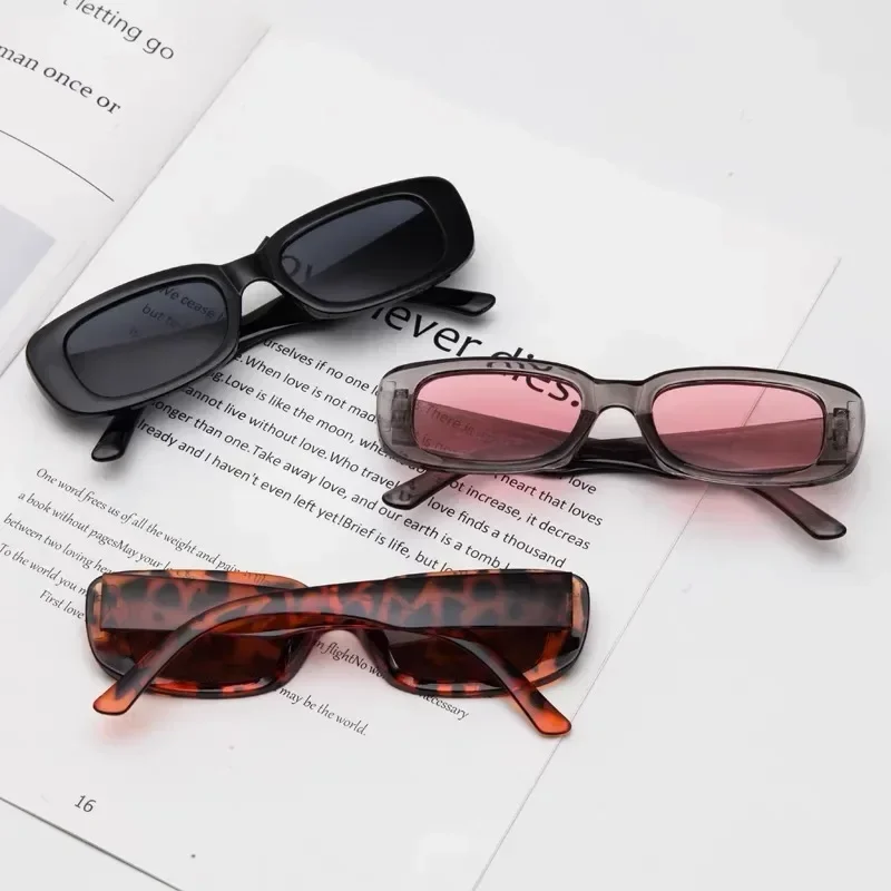 Small Square Frame Sunglasses Vintage Women Luxury Brand Small Rectangle Sun Glasses Female Punk Sun Shade Glasses Eyewear UV400