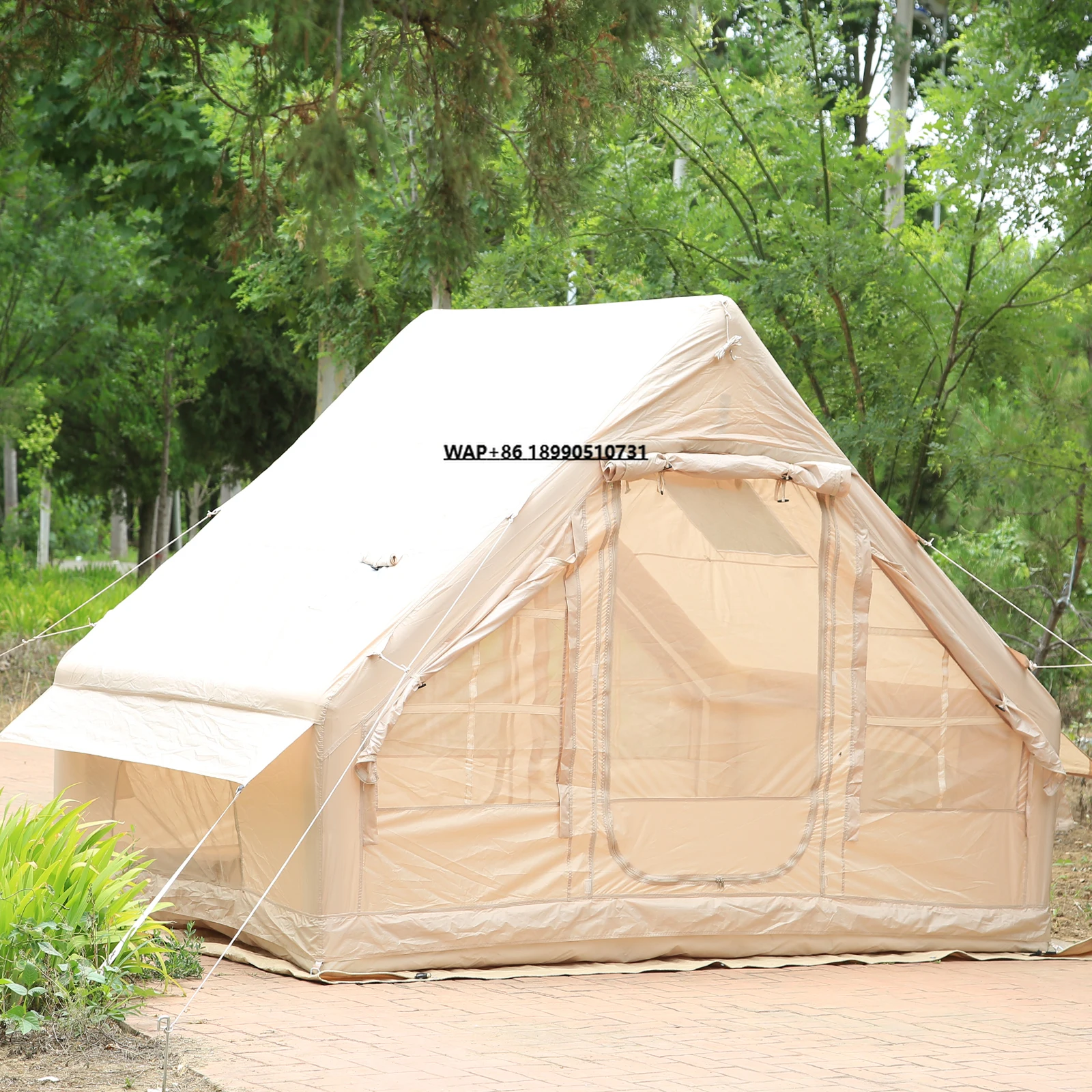 

6.3 Inflatable Tent Outdoor Camping Thickened Sun protection Rain Camping Overnight Field Equipment Full Windproof Four Season