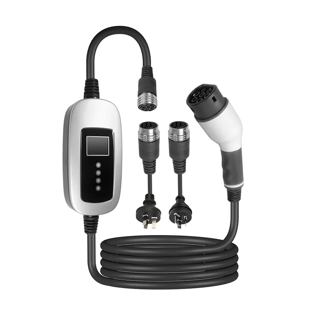 Protable 22KW 5M 32A EV Charger With 10A/15A Power Cable Protable EV Charger Automatic Current AU