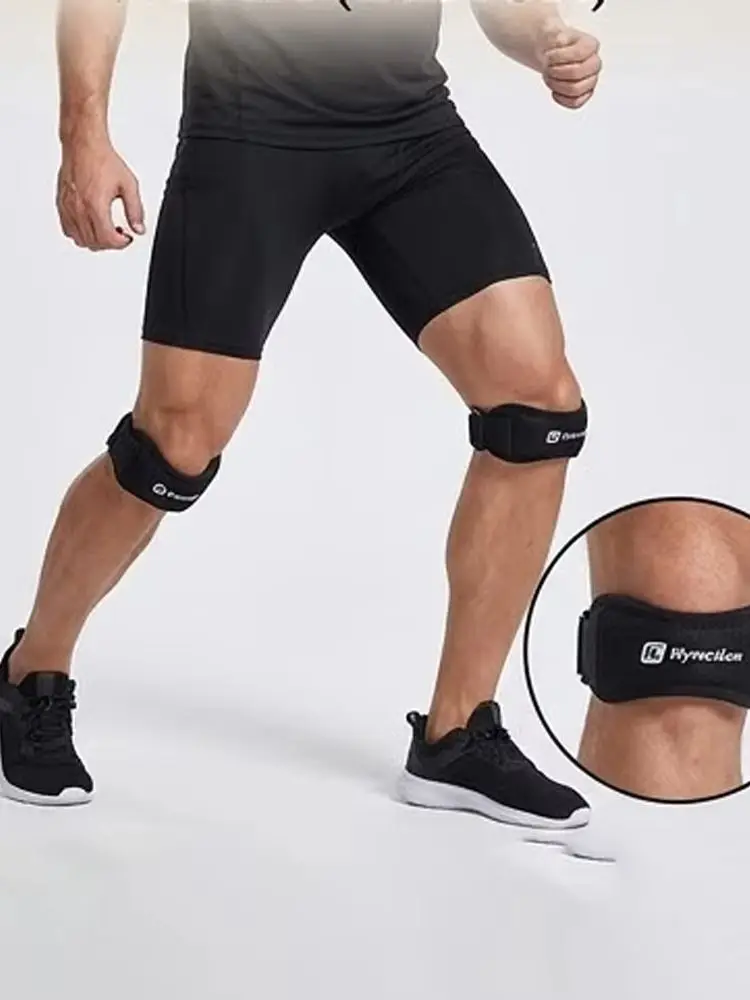 2Pcs Kyncilor Adjustable Patella Knee Bands, Breathable Soft Fabric Leg Straps for Cycling, Jogging, Fitness Training Outdoor Sp