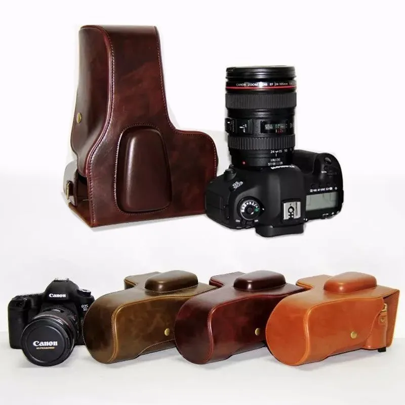 

Pu Leather Camera Case Bag For Canon EOS 5D2 5D3 5D4 5DS 5DR 5D Mark III 5D Mark IV SLR DSLR Case High quality