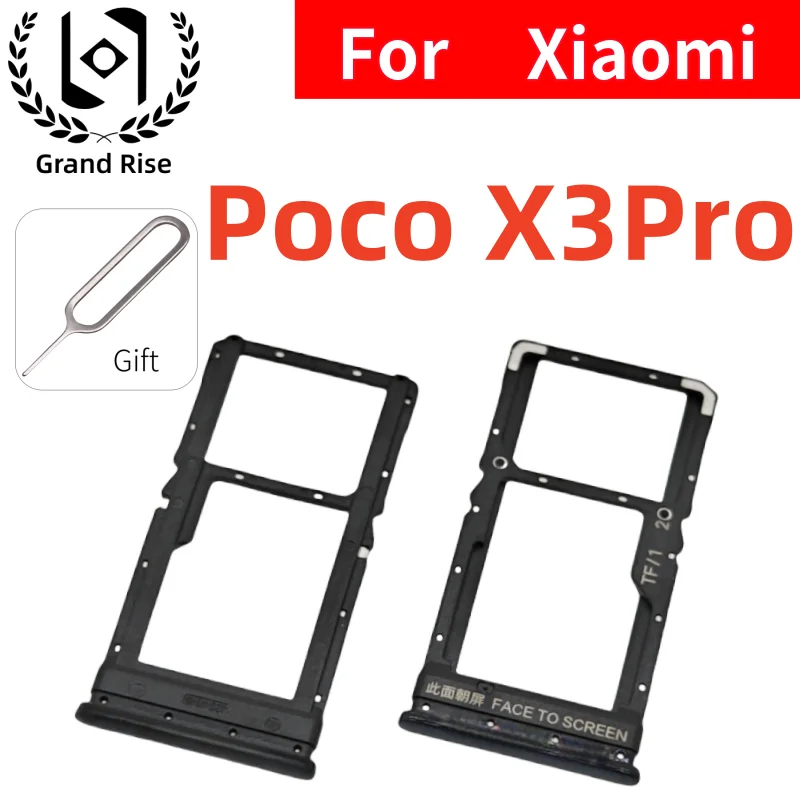 

Sim Card Tray Slot For Xiaomi XIAOMI Poco X3 Pro Phone SIM Micro SD Card Chip Drawer Holder