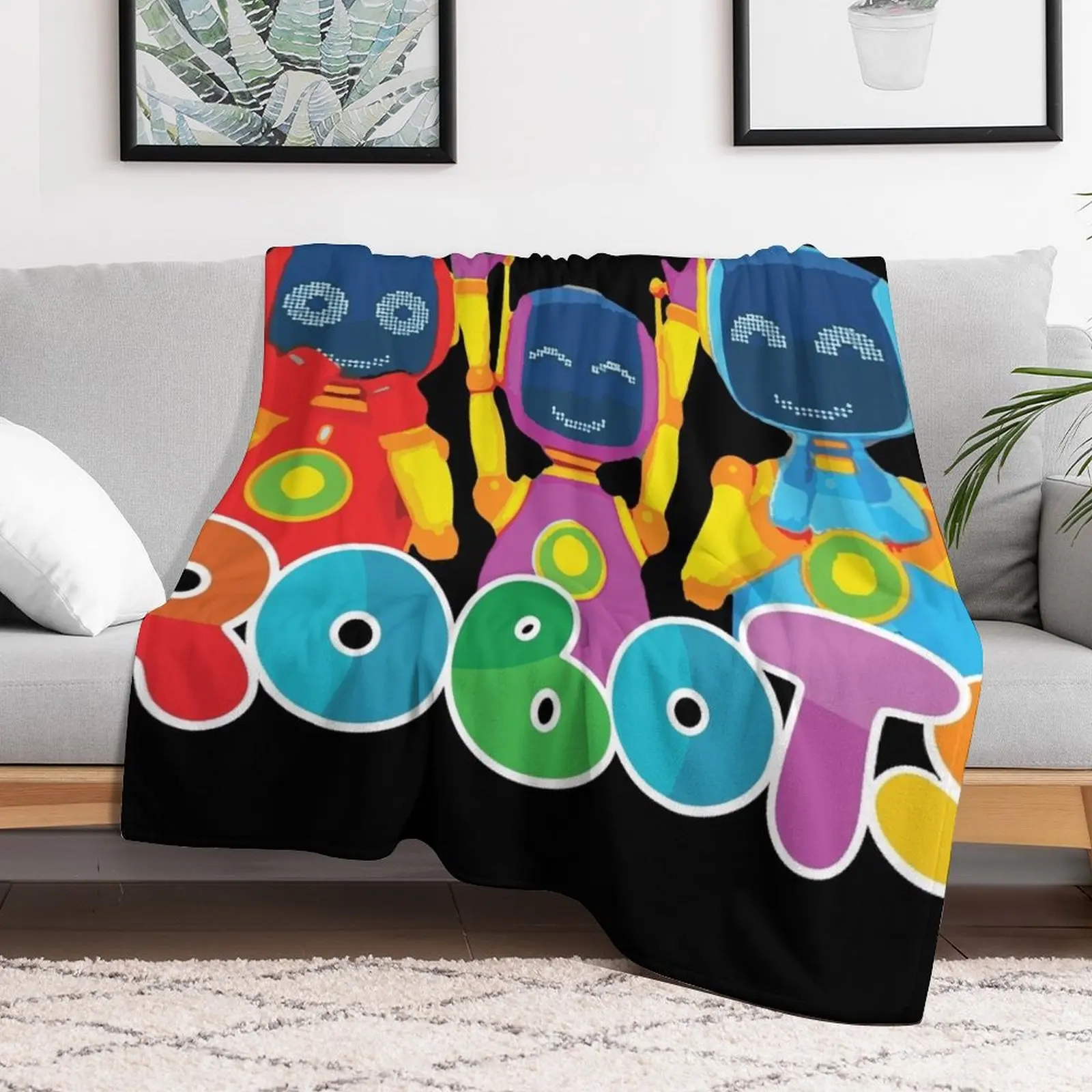 LEO the truck Robots Throw Blanket Decorative Throw Giant Sofa funny gift Blankets