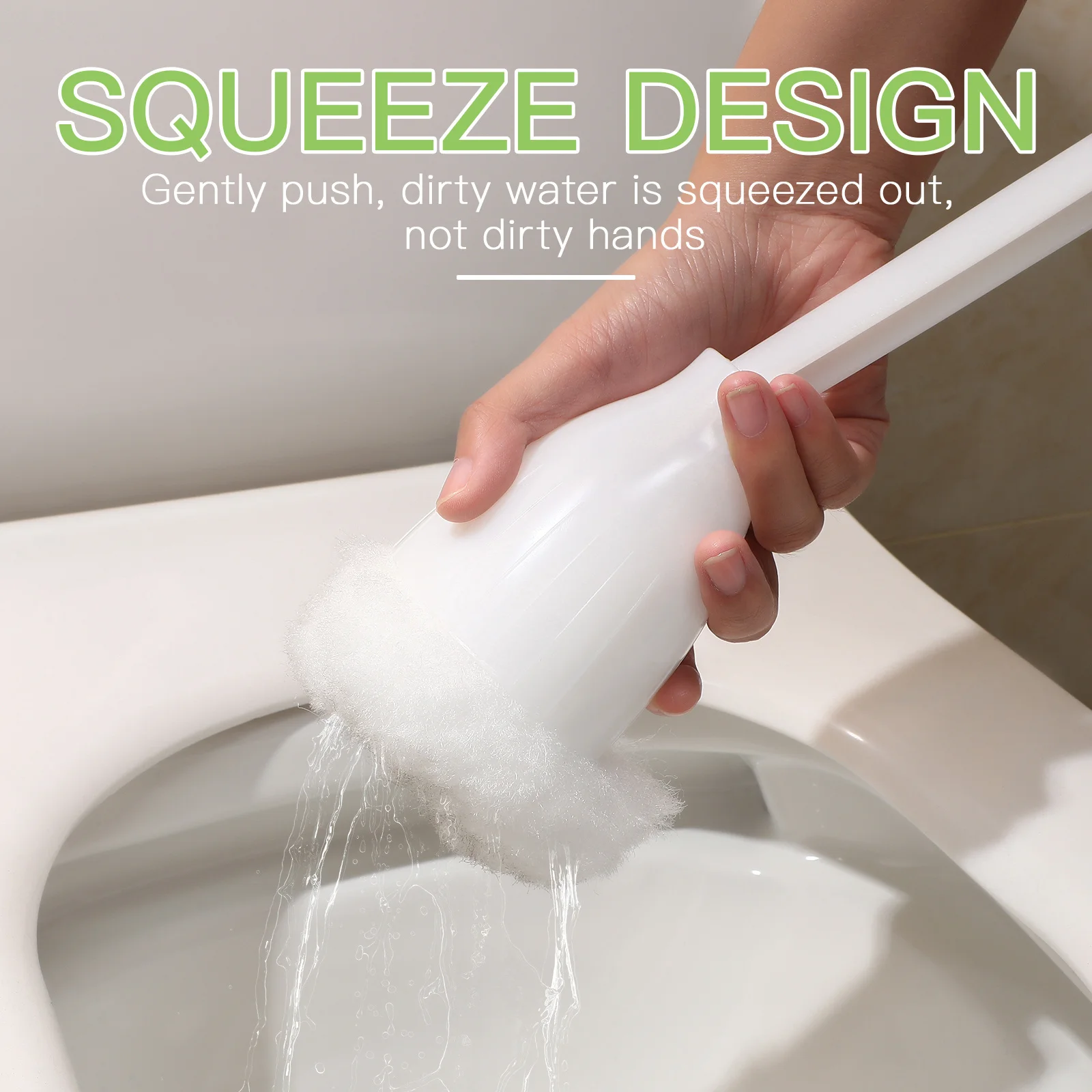 5 قطعة مجموعة فرشاة المرحاض مقبض طويل شعيرات ناعمة غطاء مخروطي تخزين معلق الحمام فرشاة تنظيف المرحاض العام شعيرات النايلون #2