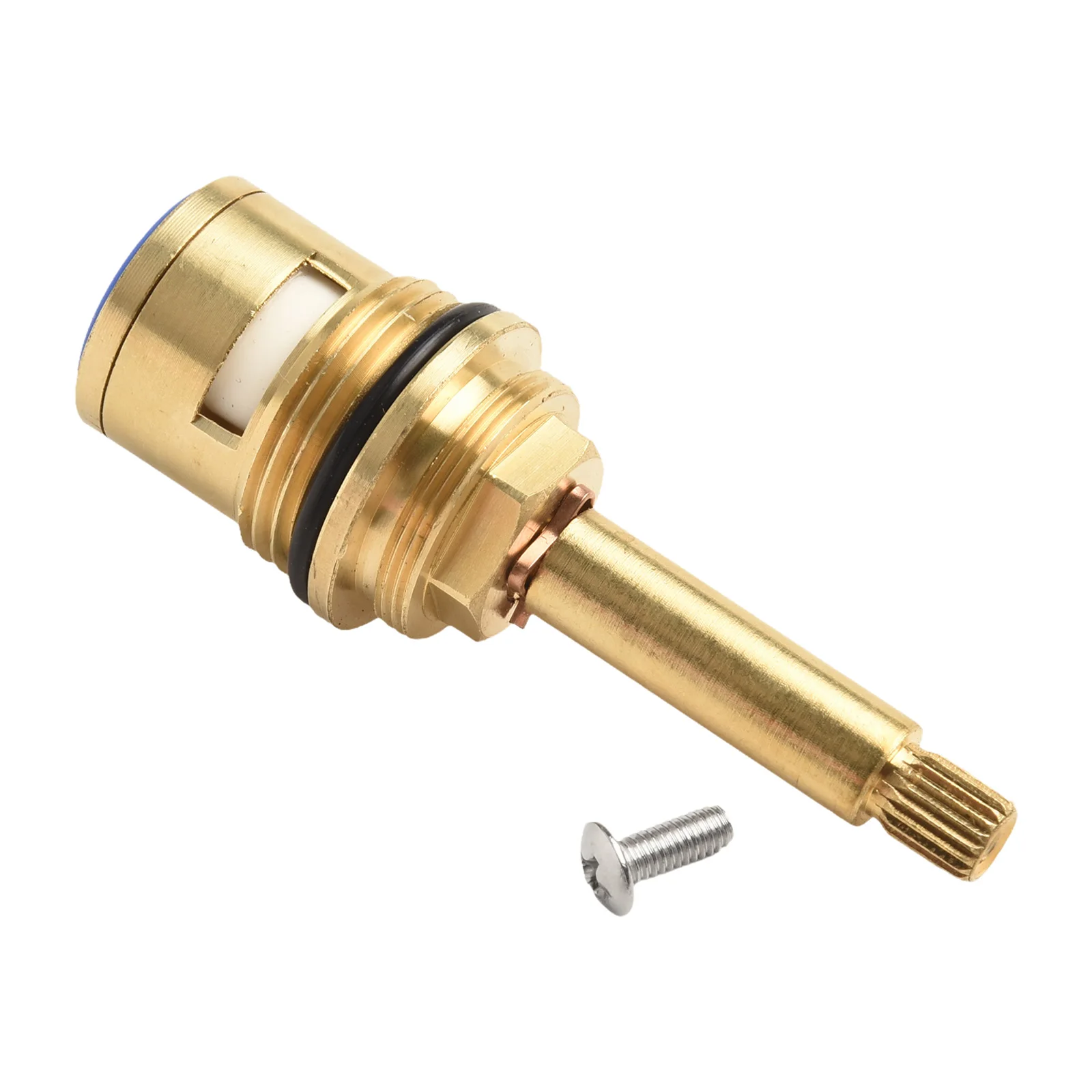 Shower Bath Tap Valve Cartridge Quarter Turn Flow Long Tall Stem Insert Copper Faucet Valve Switching Smoothing Wear-resisting