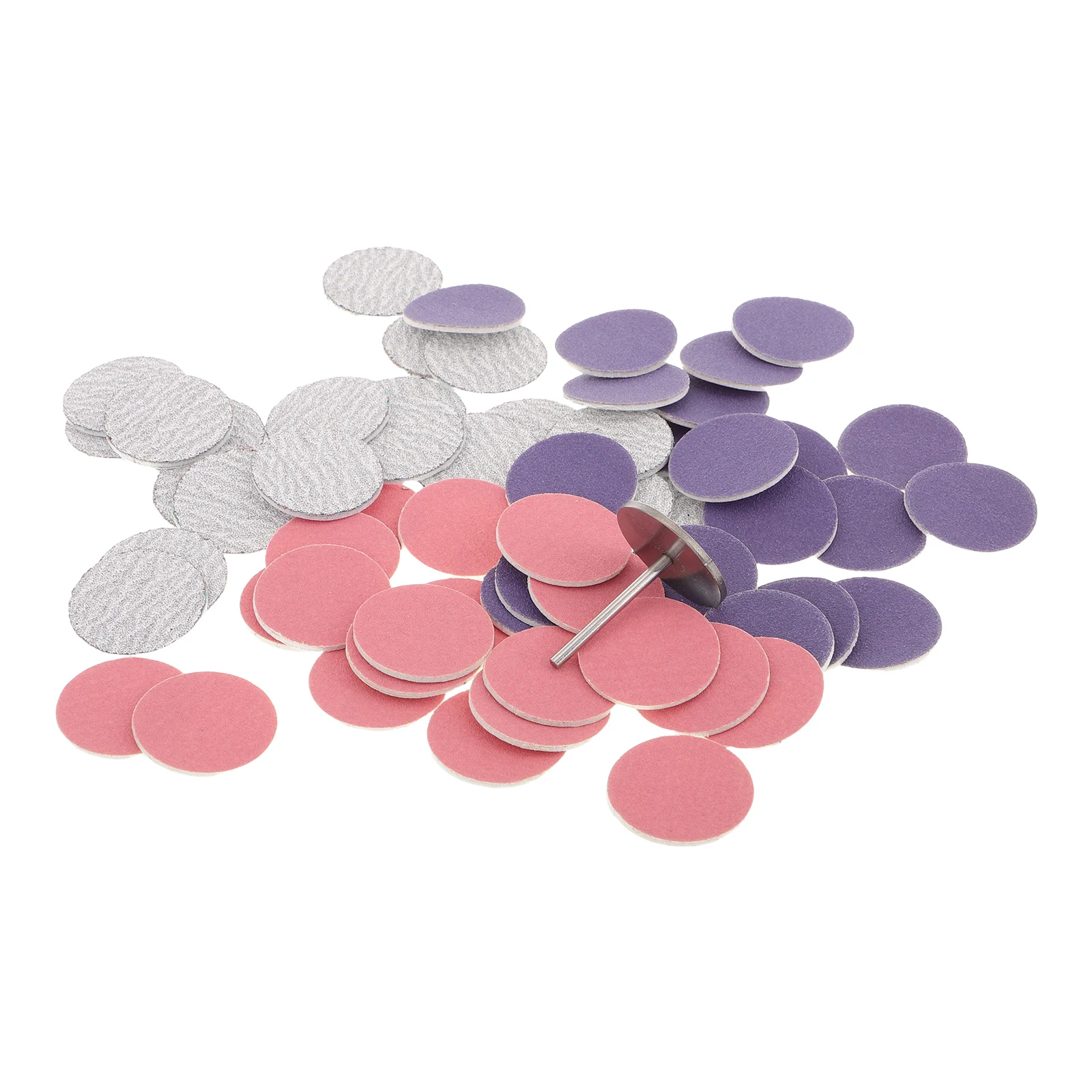 60pcs Nail Sanding Disc Set Electric Grinding Drill Bit Sandpaper for Foot Dead Skin Calluses Manicure Supplies Surface Prep