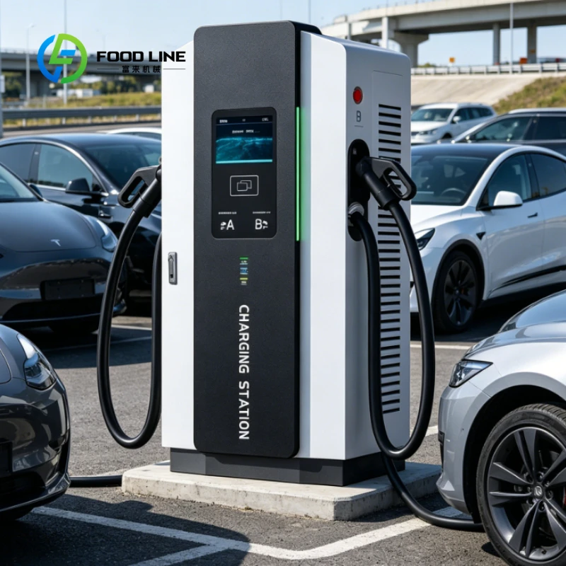 Customized DC EV Fast Charger, 60kW & 120kW Optional Commercial Station with CCS GB/T Plug and Complete OCPP Management System