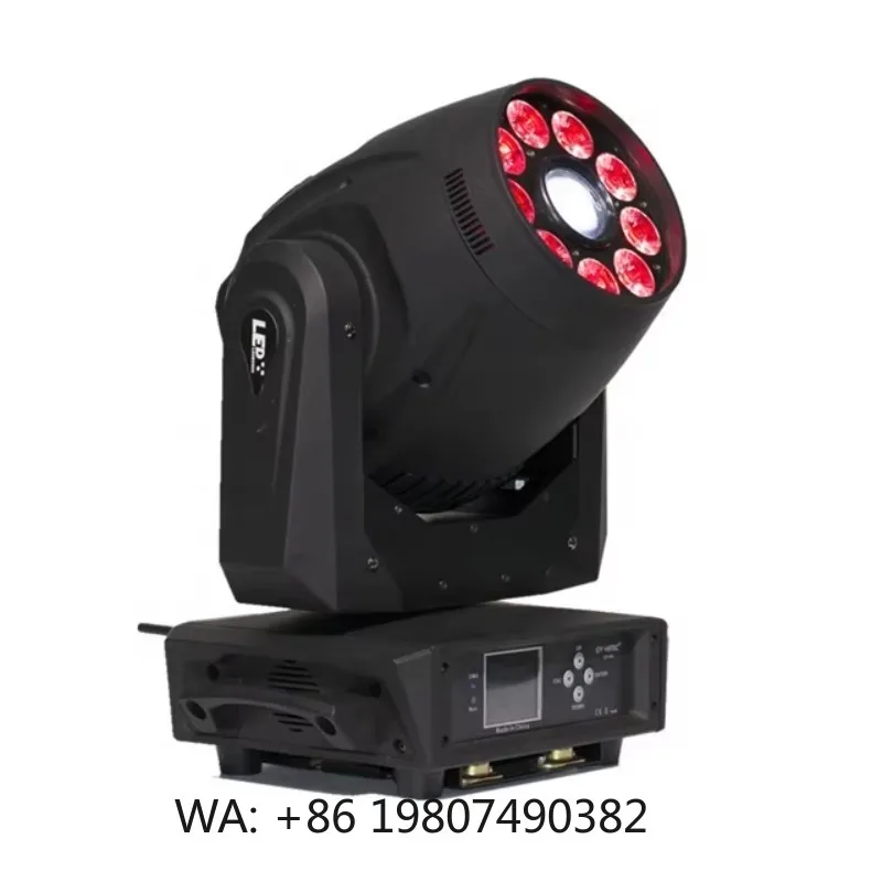 

120W Combined LED Stage Projection Light 12W RGBWA+UV 6in1 Wash Moving Head Spot Fixture for Multi Scene Use