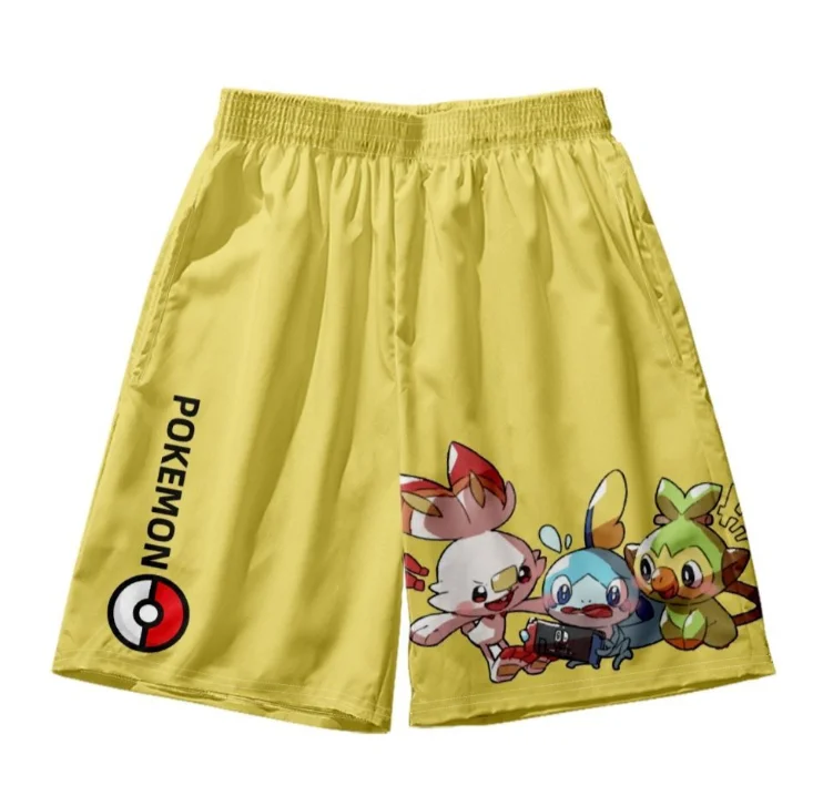 shorts-de-colaboracao-pokemon-para-homens-calcas-de-verao-com-desenhos-animados-e-anime-produtos-pokemon-pikachu-para-meninos-calcas-capri