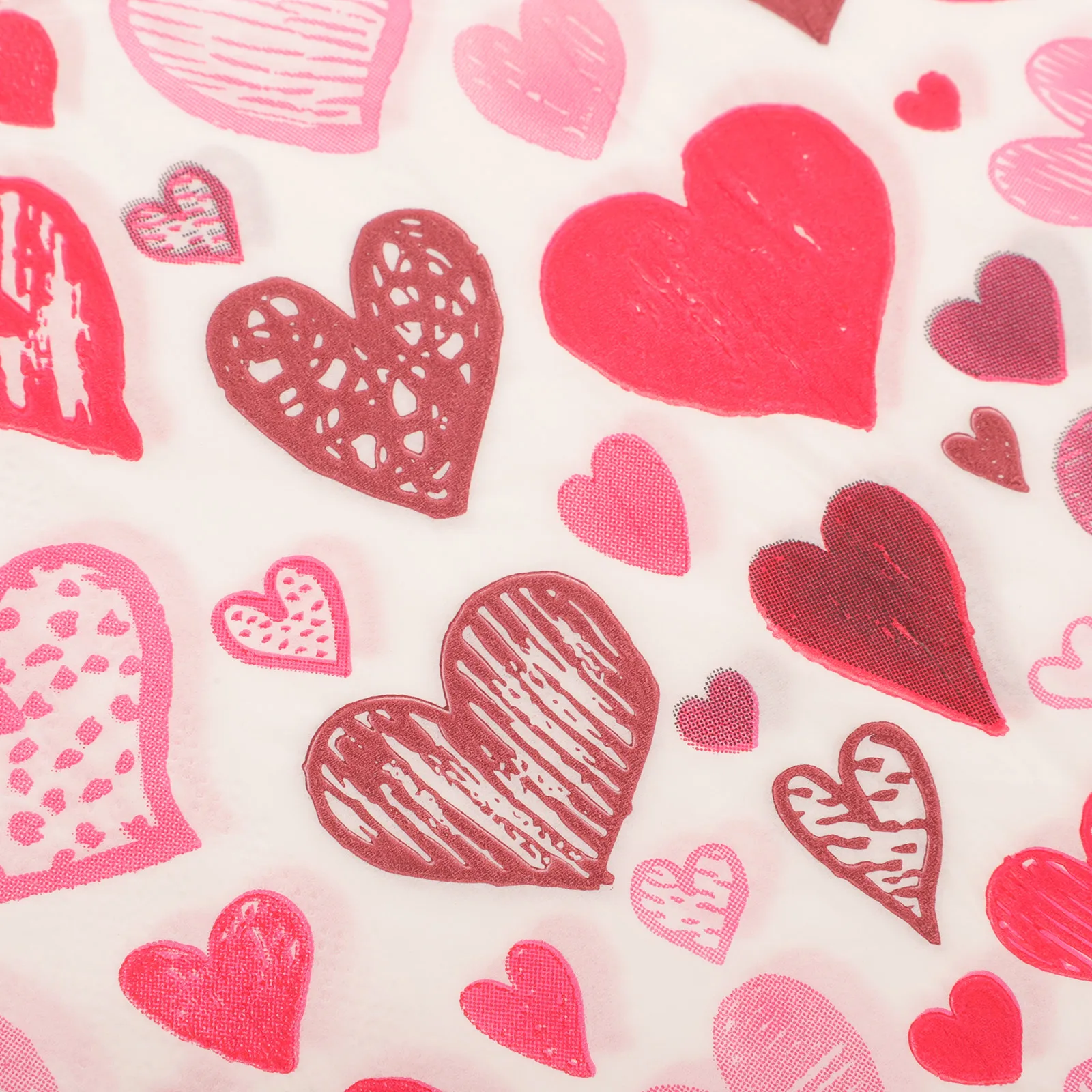 

40pcs Heart-Shaped Love Paper Napkins Soft Durable Dinner Party Tissue For Wedding Holiday Banquet Tabletop Use Disposable