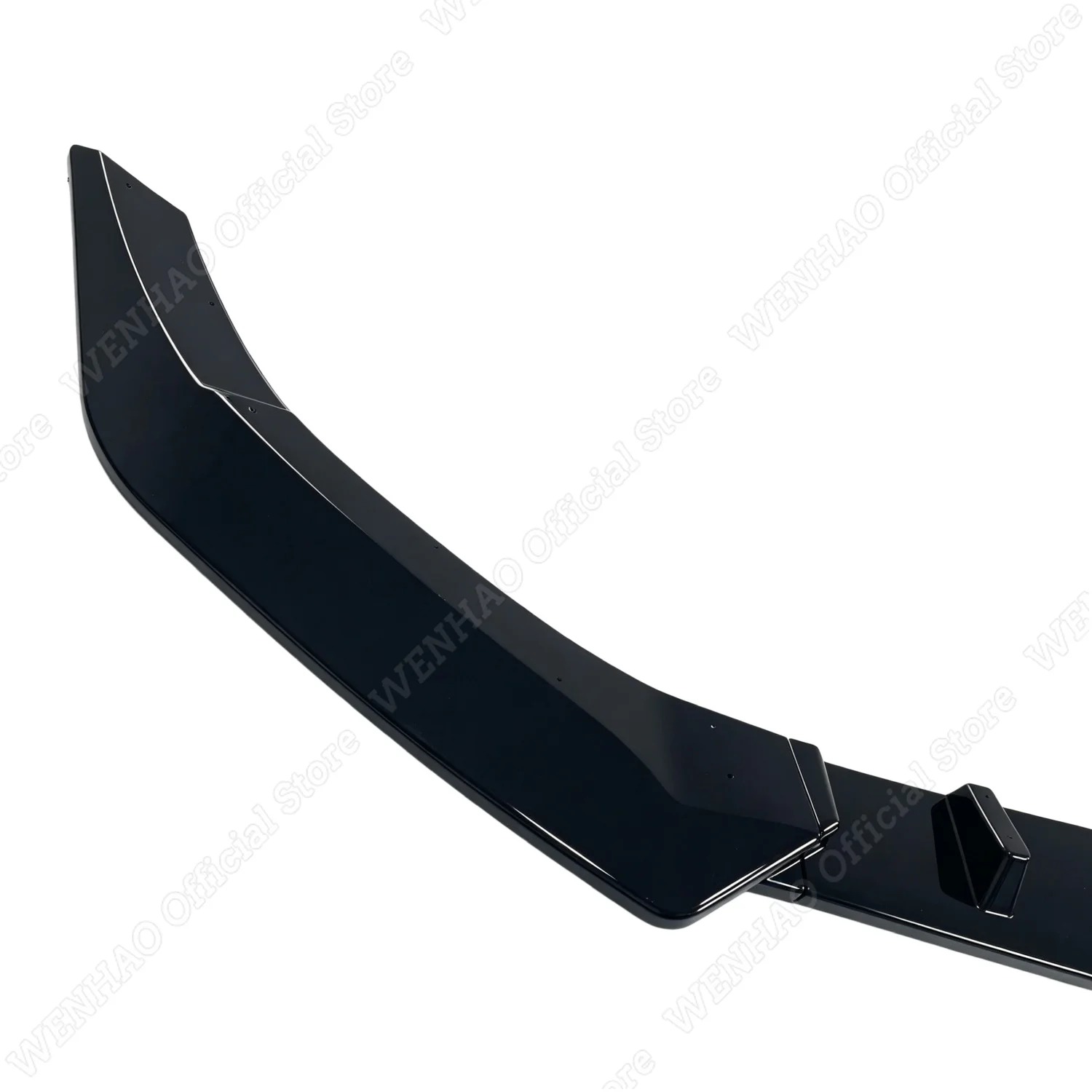 Gloss Black Car Front Bumper Lip Spoiler For Mercedes Benz W212 S212 E Class Facelift 2013 2014 2015 Body Kit Tuning Splitter view 6
