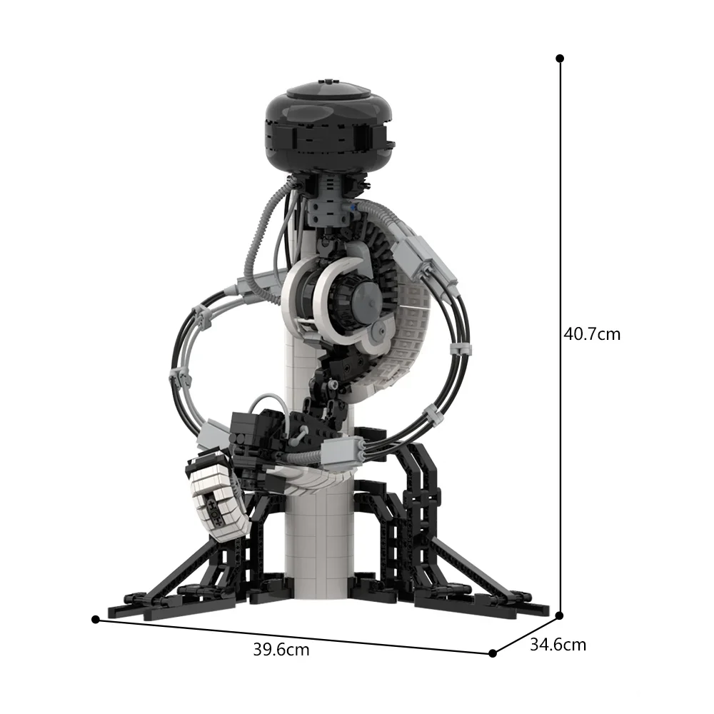 MOC Portals GLaDOS Bausteine Set Raummechanik Ziegel Modell Gamls Apertured Wissenschaft Portals Bausteine Spielzeug für Kinder