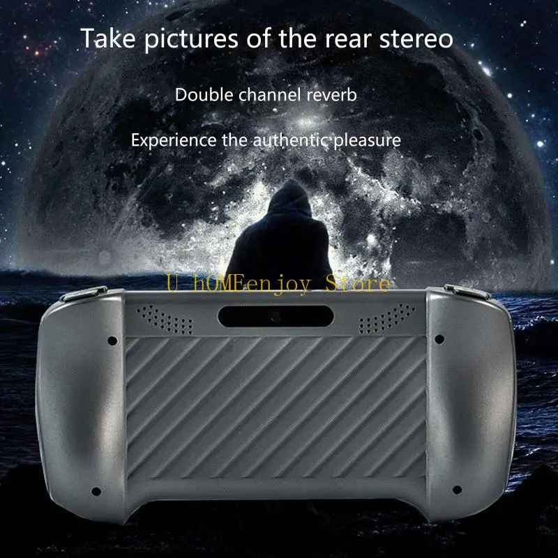 B0KF 2020 New X19 Handheld Game Console 5.1 Inch Large Screen 1000 Games Nostalgic 360 Degree Double-rocker