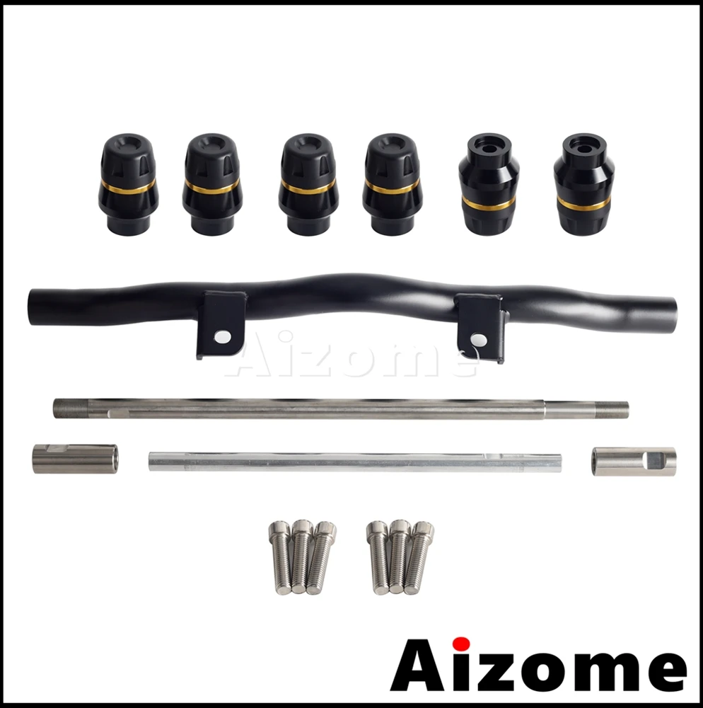 الطريق السريع الوتد محرك الوفير تحطم قضبان مسطحة المحور الأمامي الخلفي شوكة عجلة المتزلجون ل هارلي سبورتستر S RH1250S 2021 2022 2023