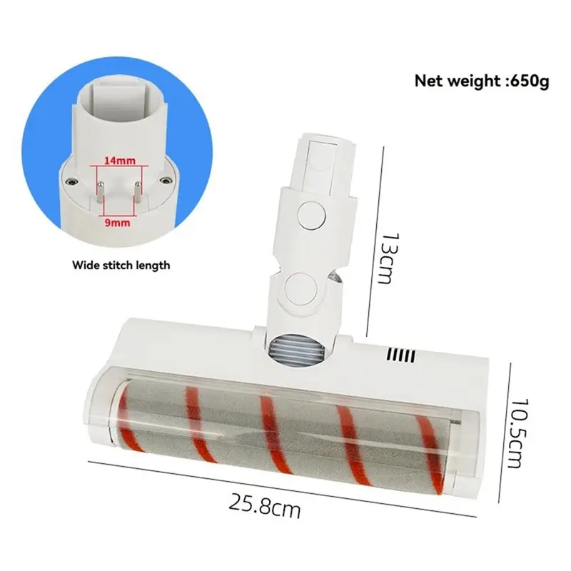 

B01C-Vacuum Cleaner Replacement Brush Head For Dreame V8 V9 V10- Hardwood Floors Compatible Handheld Electric Floor Brush Heads