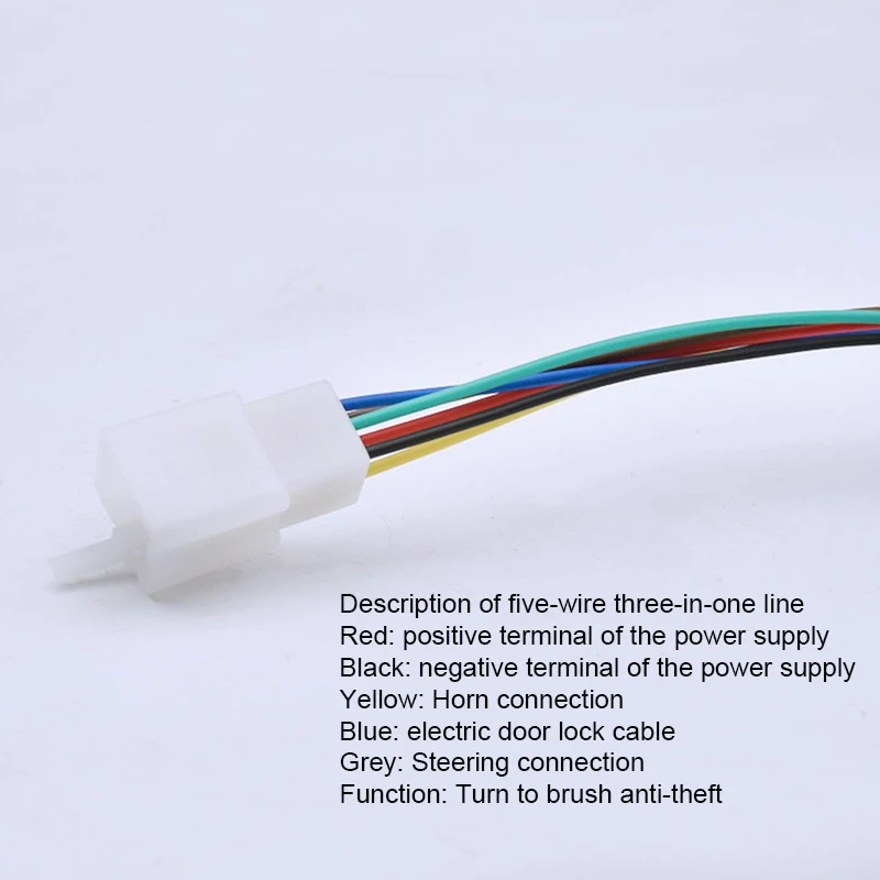 Tricycle Horn 48V/60V 3 In 1/4 In 1 Buzzer Steering E-bike Anti-theft Reversing Voice Horn E-bike Buzzer Electric Bike Accessory view 3