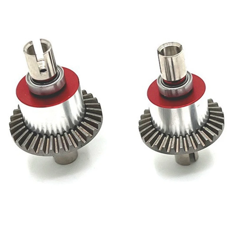 Geschikt voor 1/14 1/12 144001 124008   R/C Auto Vervanging Metalen Upgrade Voor- en Achterdifferentieelen