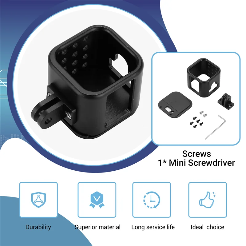

A72T Aluminium Alloy Protective Housing Case Cover Frame For Gopro Hero 4/5 Session Go Pro Sport Action Camera Accessories Black