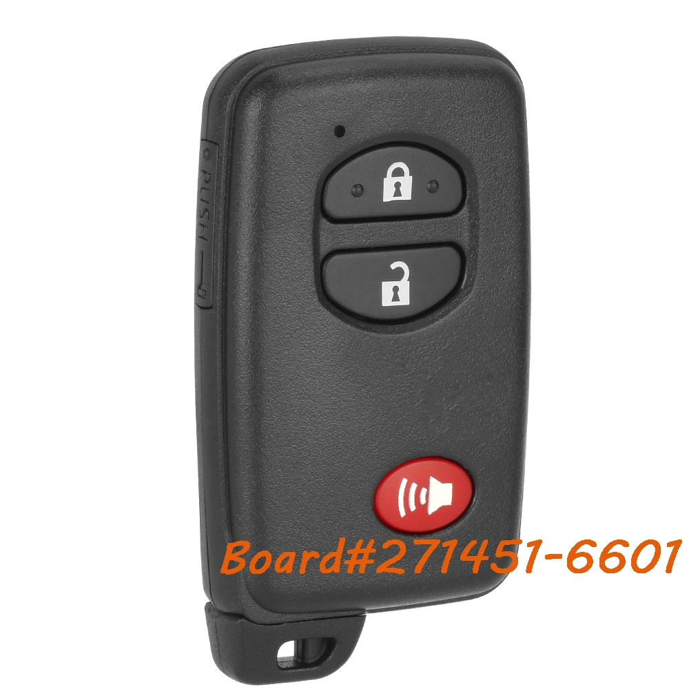 

KEYECU 271451-6601 314,3 МГц для Toyota RAV4 2010 2011 2012 Land Cruiser 2013 2014 Smart Keyless дистанционный брелок HYQ14AEM 314,3 МГц
