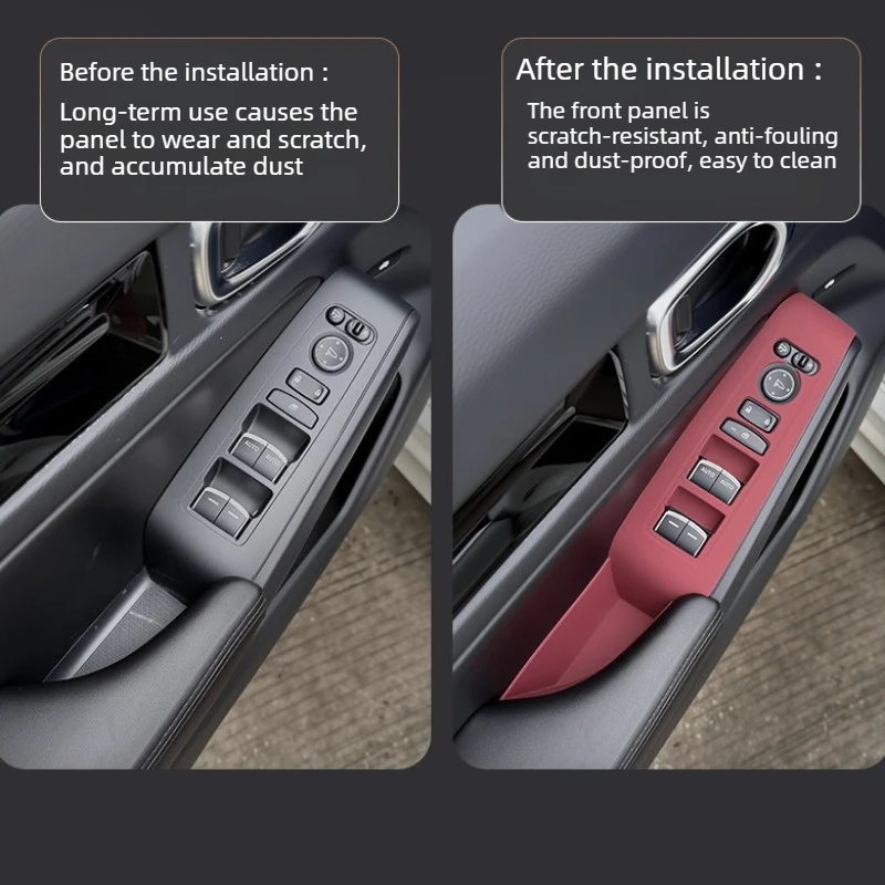 For Honda Civic 2022-2025: 4PC Door Handle Cover - Silicone Protective Pad, Anti-Dirty & Scratch Proof