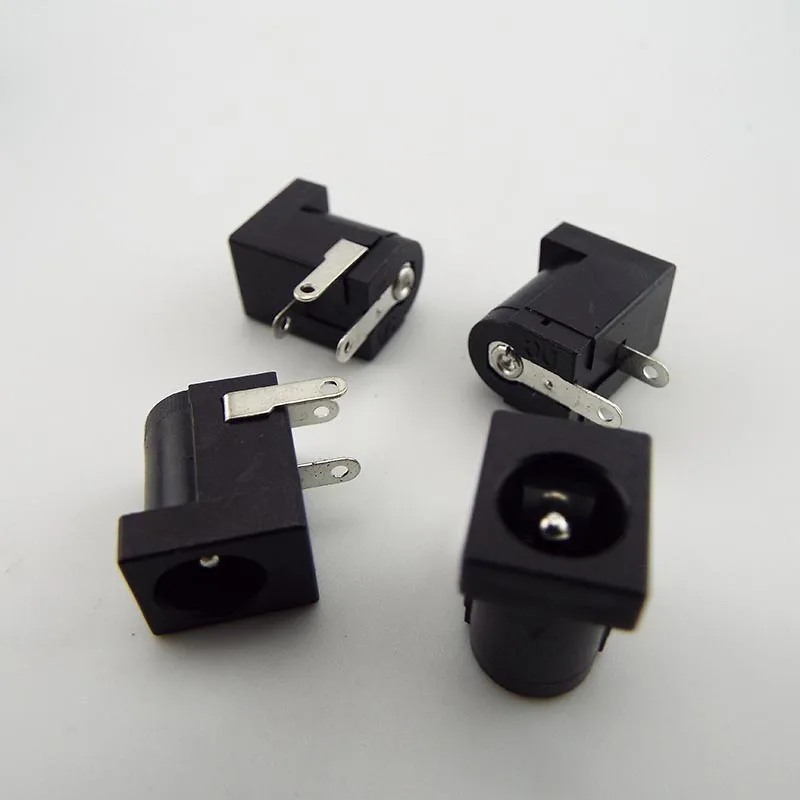 DC-005 DC female Power Jack Supply Socket plug Connectors Barrel-Type Right Angle PCB Mount Terminal 5521 5.5x2.1mm A5