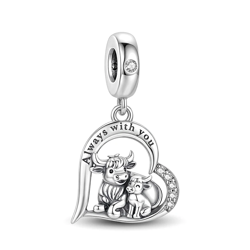 925 Sterling Silber Exquisite Niedliche Himmel-Land-Meer-Tier-Serie Charm-Anhänger für Armbänder DIY Hochwertiger Damenschmuck – Detail 21