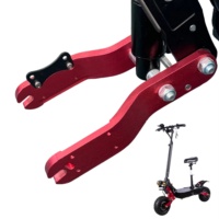 10/11 Inch Electric Scooter Front and Rear Fork Suspension E Scooters Frame Body Spare Parts Front Wheel Accessories Swing Arm