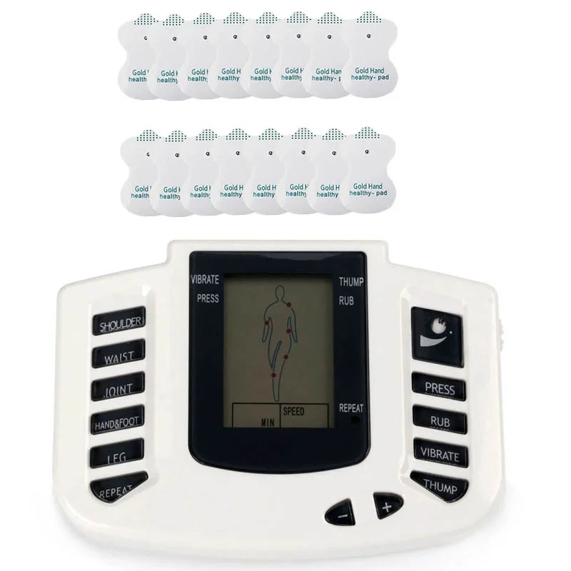 

Neck Muscle Relaxing Massager Back Pain Relief Tens Therapy Slimming Myostimulator Health Care For Full Body Russian Version