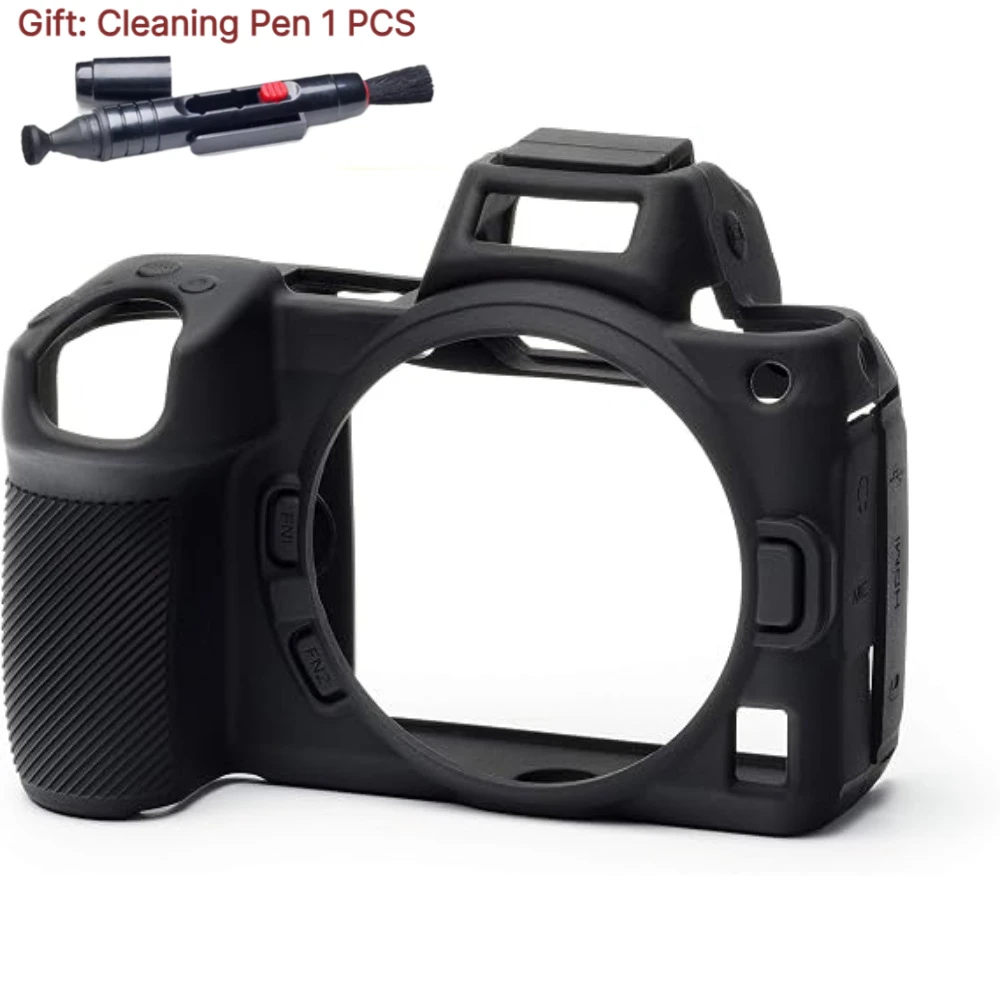 Rubber Skin For Nikon Z5 Z6II Z7II Soft Silicone Armor Camera Protective Case Cover Camera Bag +1 PCS Free Cleaning Pen