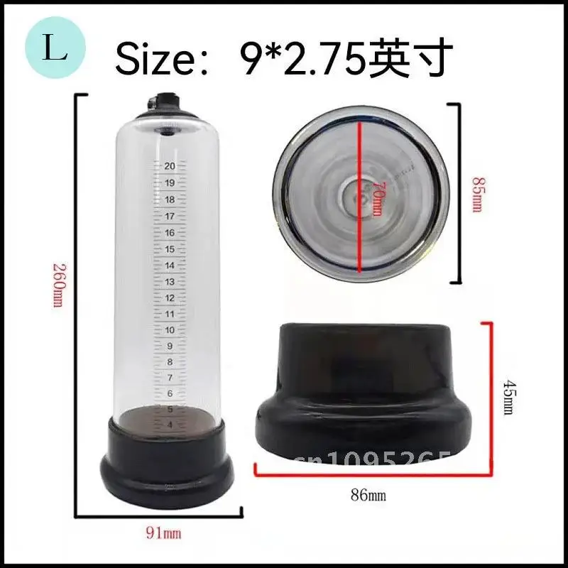 New Male Penis Vacuum Pump Enlargement Water Air Exerciser with Extender Men For Sex Toys Dick Massager Gauge Stretcher Enhancer