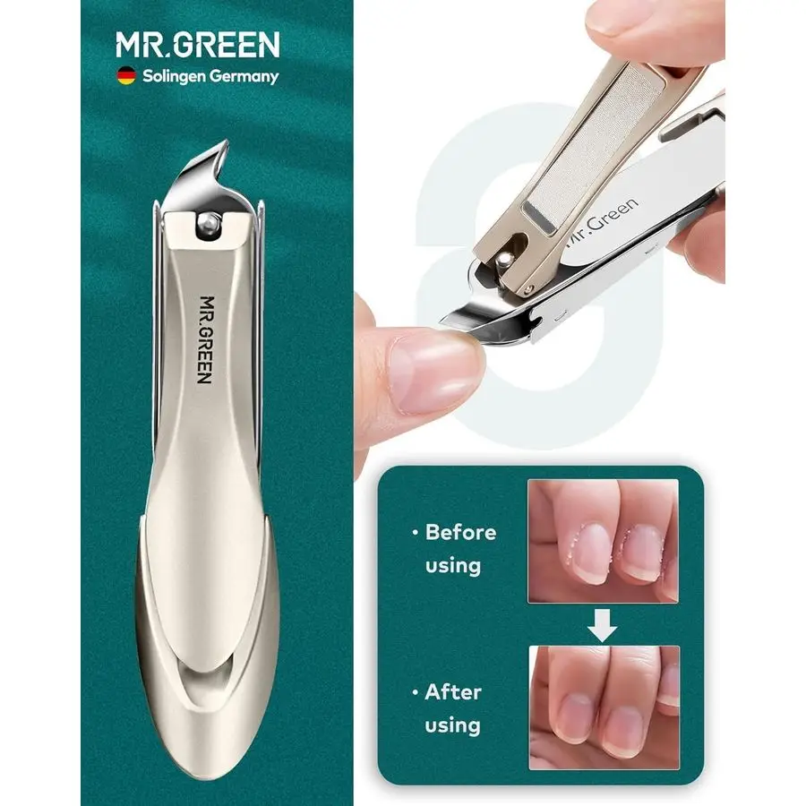 9in1 مانيكير أمبير مجموعة باديكير المهنية الألمانية الفولاذ المقاوم للصدأ مسمار كليبرز أدوات للعناية الشخصية مع SplashProof مسمار المقص أمبير #4