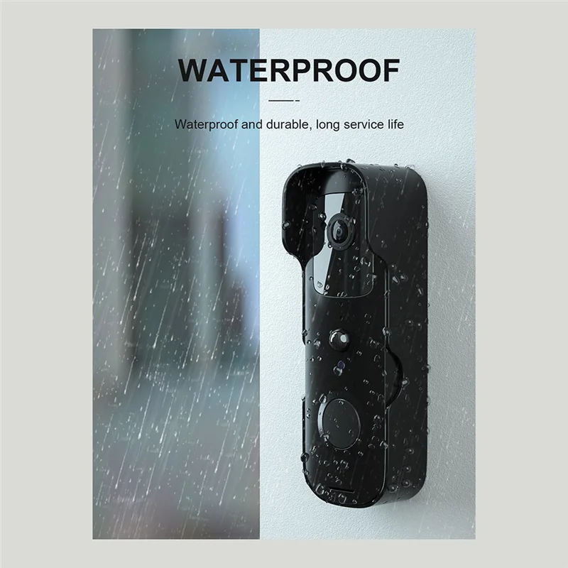 AA08-Tuya Smart Video Doorbell With 1080P FHD Camera, Waterproof Night Vision For Home Security