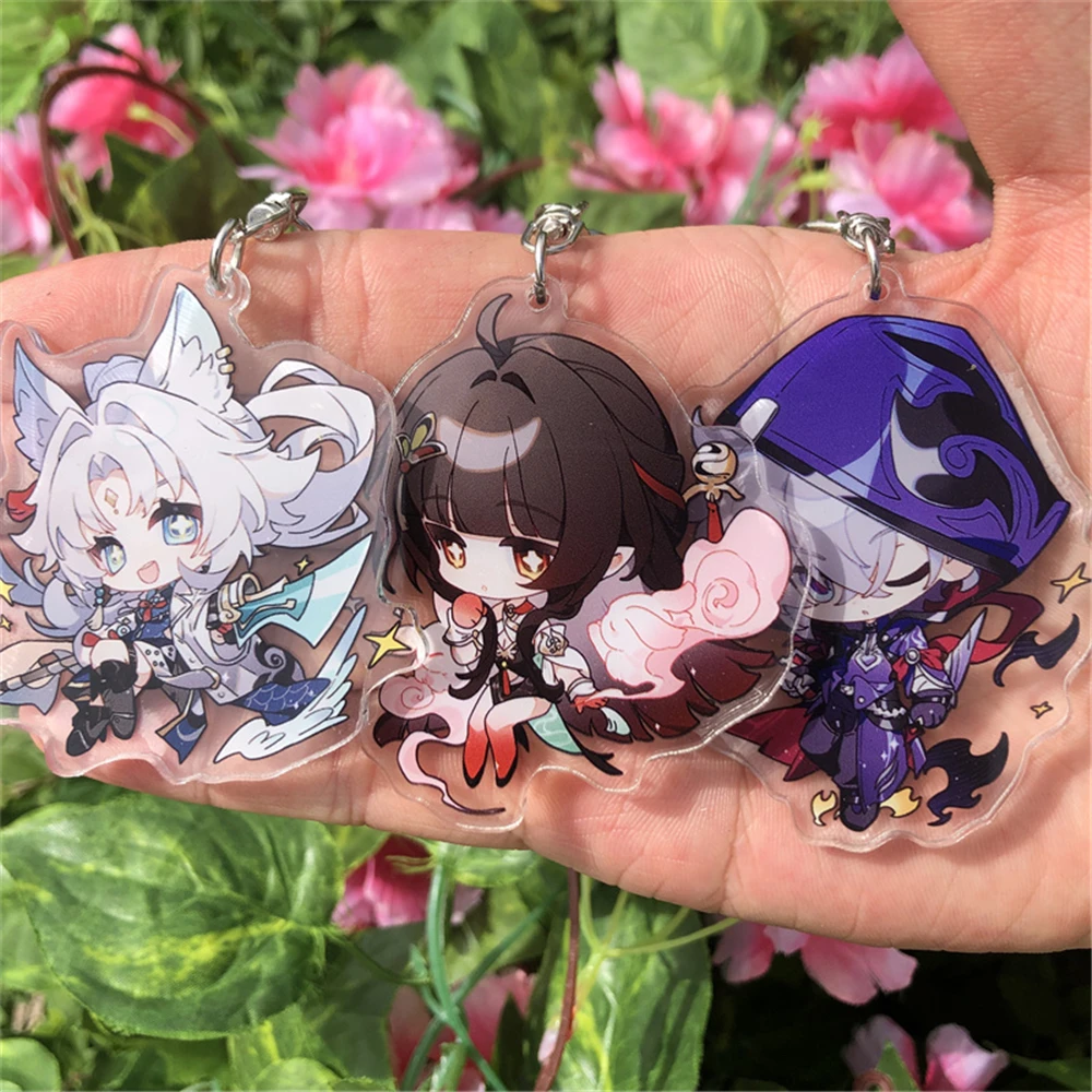 

Аксессуары для косплея игры Honkai: Star Rail Moze Lingsha Feixiao, брелок с подвеской, мультяшный костюм