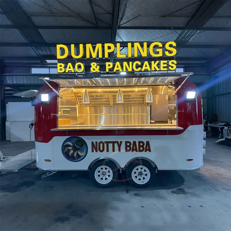 Street Food Trailer Catering Food Truck Fully Equipped Mobile Restaurant Popcorn Concession Trailers
