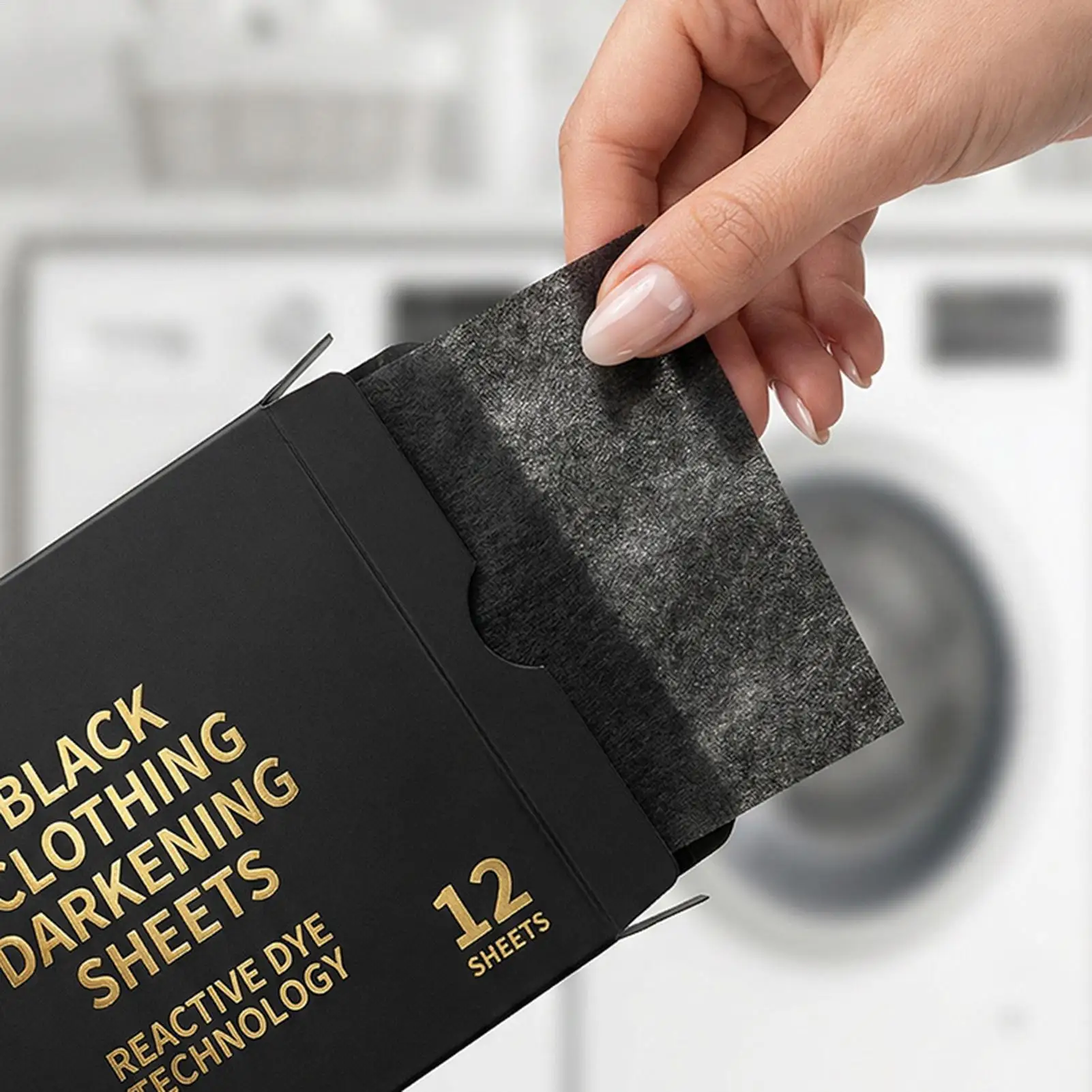 Washing Machine Black Dye Long Lasting Intense Garment Clothing Care Washing Machine Fabric Color Booster for T-Shirts Collar
