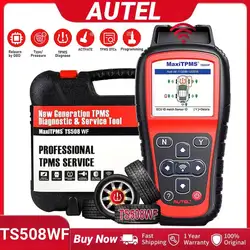Autel MaxiTPMS TS508WF TPMS Programming Tool MX-Sensors 315&433 MHz TPMS Relearn Activate All Sensors Scan Read Clear DTCs Reset