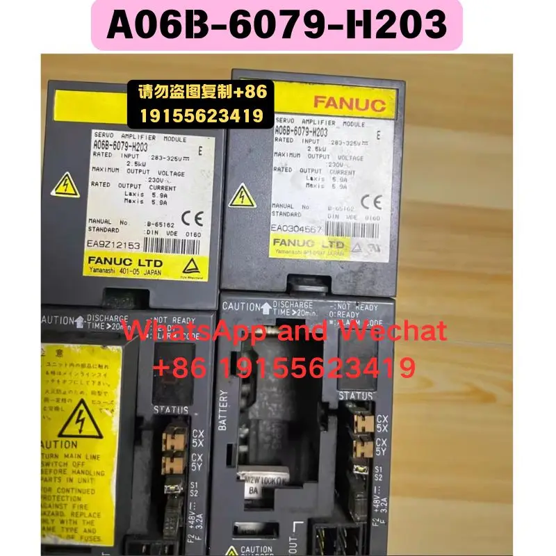 Used OEM disassembled parts A06B-6079-H203 Driver Functional test OK Quick delivery