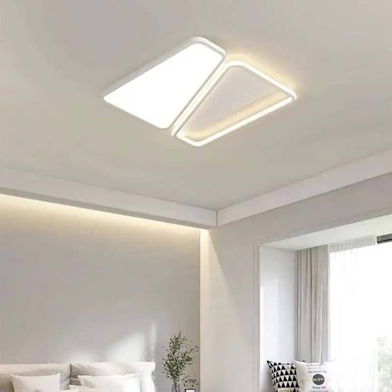 Minimalism Semicircle Ceiling Lights LED White Nordic Ighting Lamps Living Room Bedroom Lustres Luminaria Household Lamparas