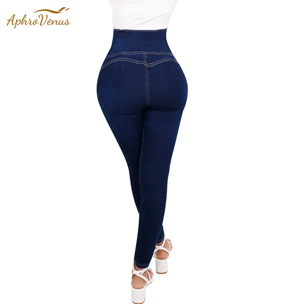 Women\'s High Waist Curvy Jeans Butt Lift Pants Stretchy Super Stretch Butt Shaping Bottom Up Denim Pants