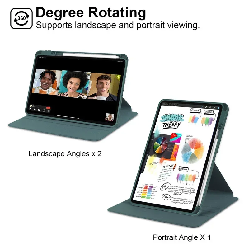 غطاء دوار 360 درجة لهاتف Xiaomi Pad 7 Ultra 14 بوصة 2025 حافظة مغناطيسية من الأكريليك الخلفي Funda مع حامل قلم رصاص حافظة لوحية