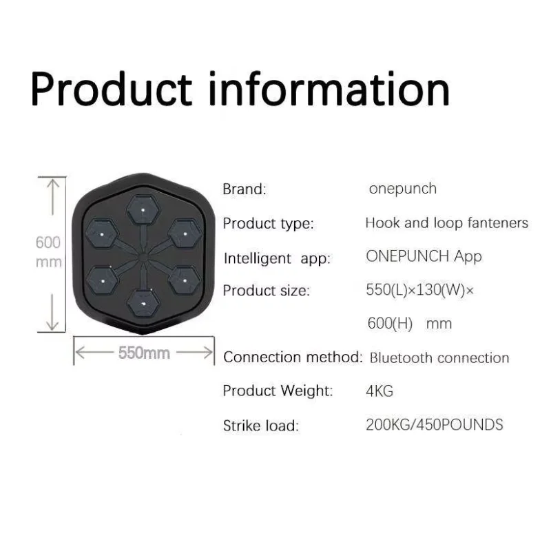 Professional Brand Onepunch Smart Music Exercise Boxing Machine Professional Fitness Training Equipment Boxing Wall Target