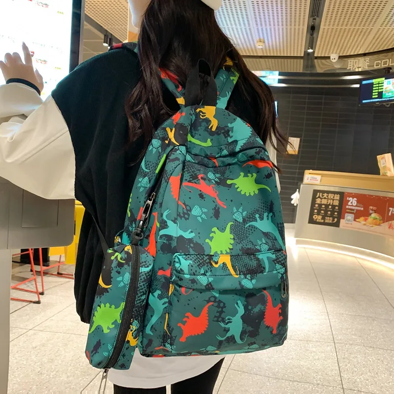 

New floral student schoolbag women's trend cross-border large-capacity backpack leisure travel handbag niche